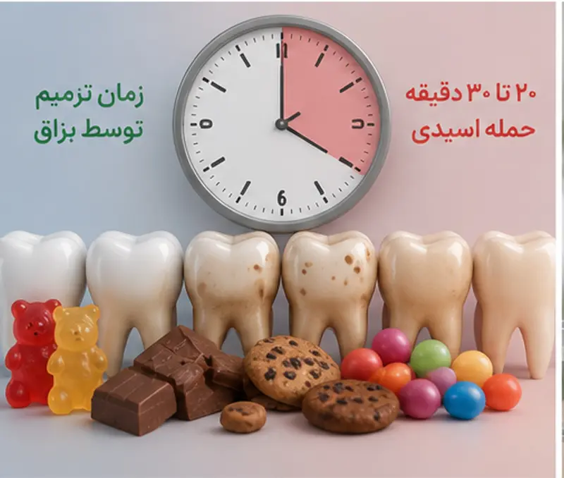 دفعات غذا خوردن و پوسیدگی دندان