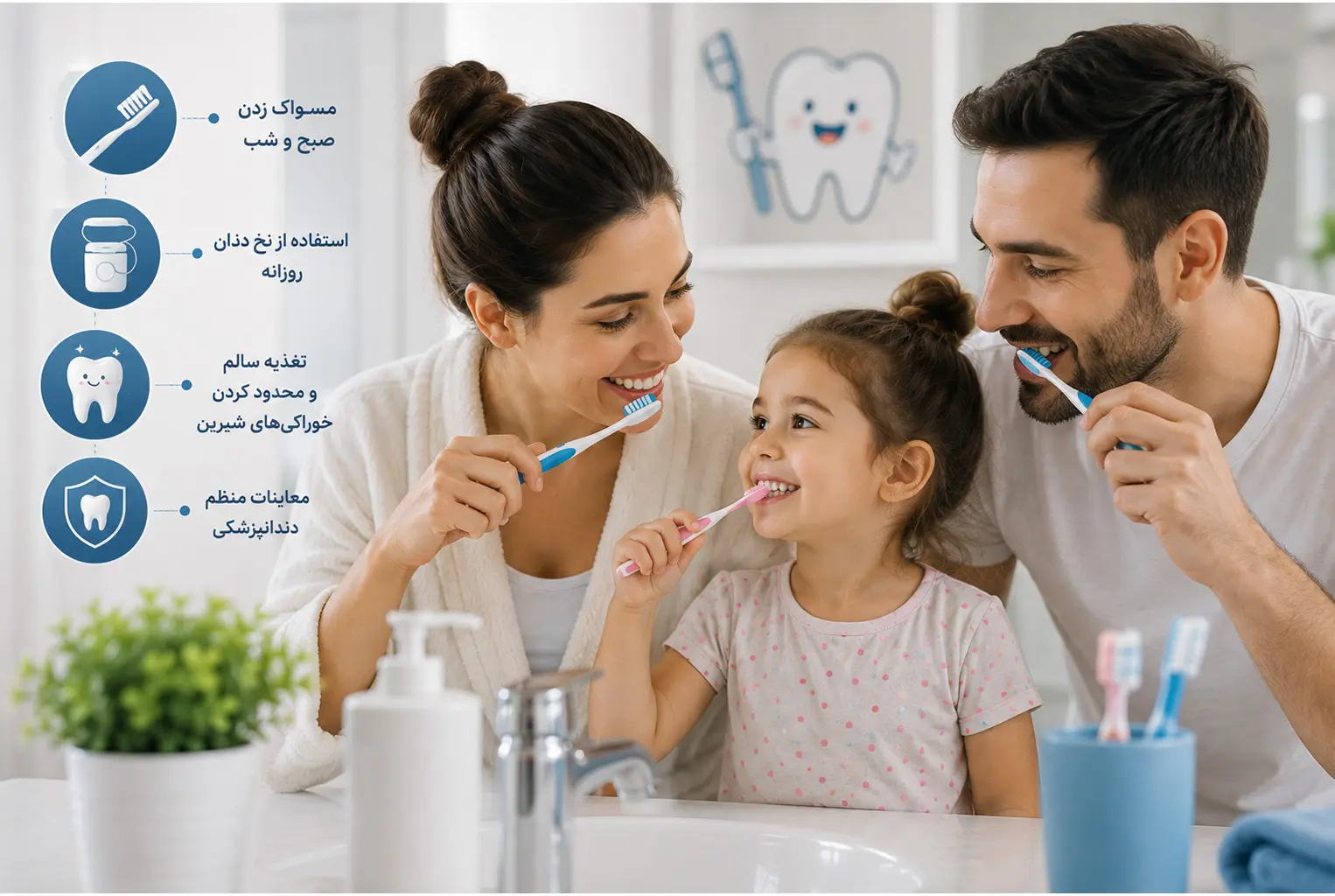 یک پیشنهاد ساده اما مؤثر برای مسواک زدن کودکان