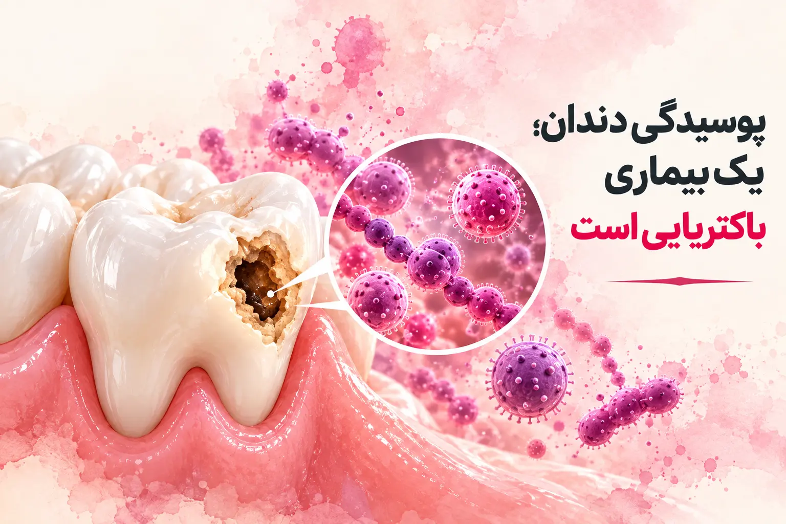 پوسیدگی دندان؛ یک بیماری باکتریایی