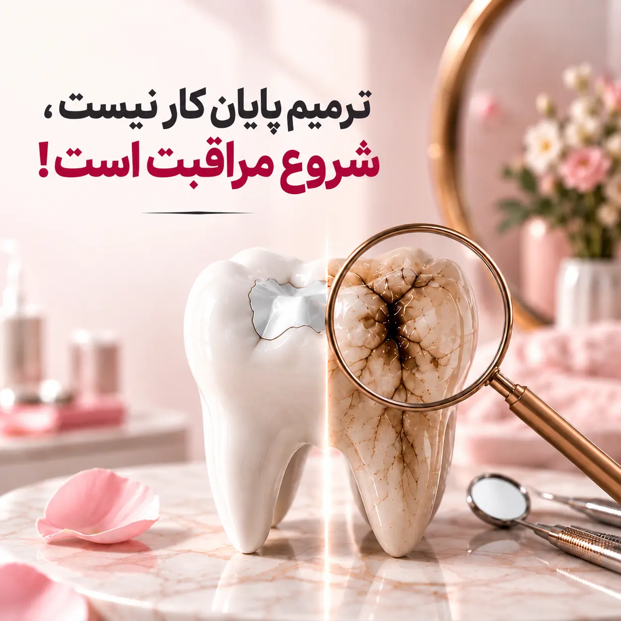 دندانی که یک‌بار پر شده، برای همیشه سالم می‌ماند؟